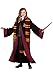 Fun Costumes Deluxe Harry Potter Hermione Granger Costume for Kids, Hermione Gryffindor Robe, Hooded Wizard Robe Outfit XS