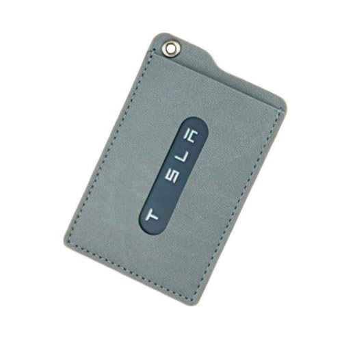 OYXVXYO Key Card Holder for Tesla Compatible with Model Y/3/S/X/Cybertruck Scratch-Resistant Protective Cover Slim Wallet Card Case Rivian (Grey)