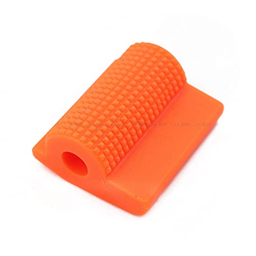 Protection universelle en caoutchouc pour moto Honda/Kawasaki/Yamaha/Suzuki/BMW/KTM/Triumph Orange Cover