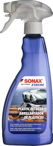SONAX XTREME Plástico Detailer Interior y Exterior (500 ml) cuidado de plástico para todo el vehículo: limpia, cuida y protege | N.° 02552410-544