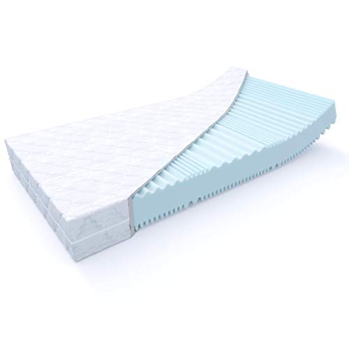 MSS Aqua Deluxe - 7 Zonen Wellness Kaltschaummatratze 16 cm - Härtegrad H4 & H5 - Matratze Wendematratze Kaltschaum Oeko-TEX - (140 x 200 cm, H4 / H5)