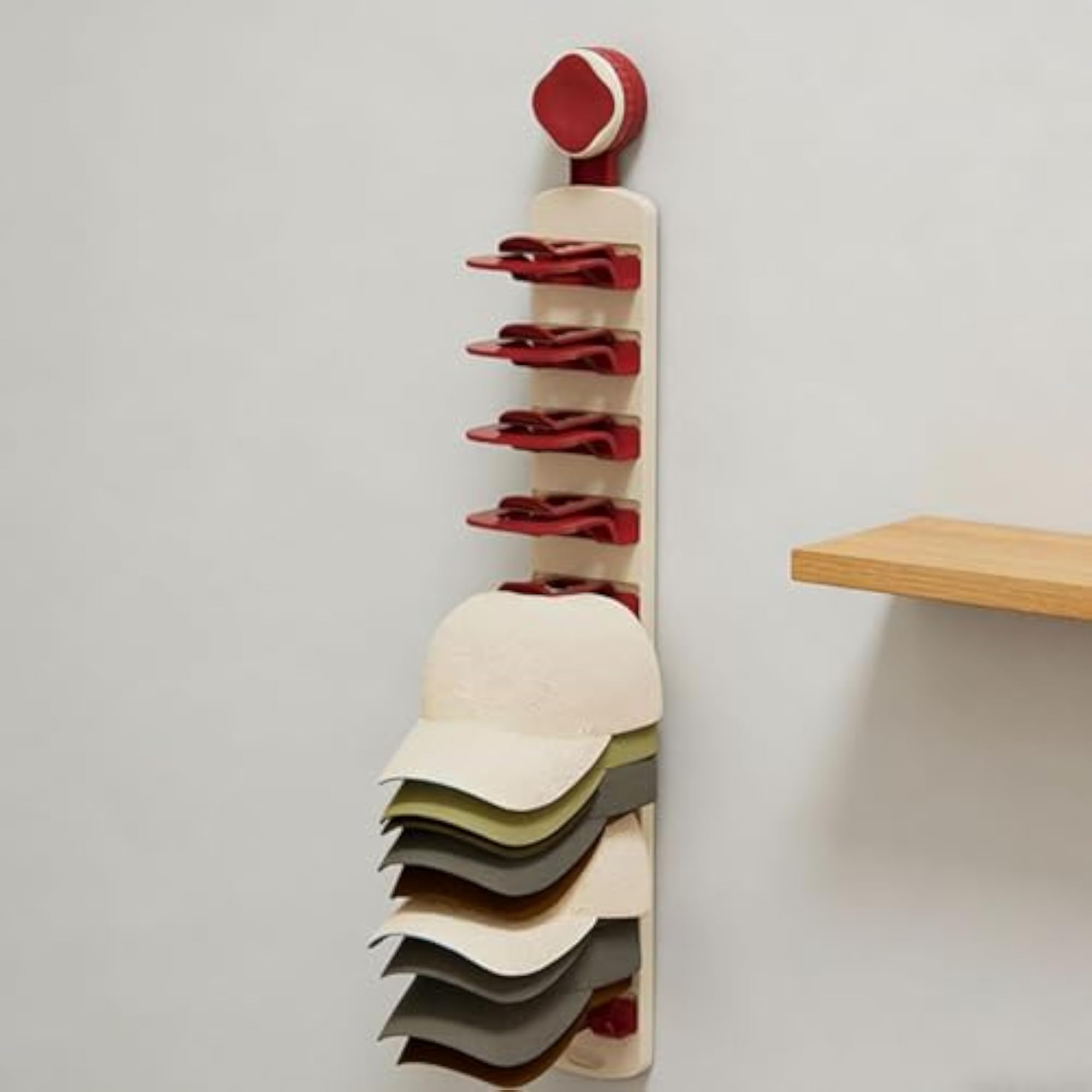 Hat Organizer Holder for Baseball Caps, Space-Saving Design