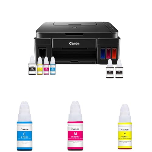 Image of Canon PIXMA MegaTank G3000 All in One WiFi Inktank Colour Printer with 2 Additional Black Ink Bottle