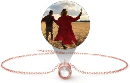 EMIRISTIC Personalized Photo Bracelet with Picture Inside for Women - Customized Picture 925 Silver Bracelet for Girls - Sentimental Gifts for Valentine's Day, Birthday, Mother's day