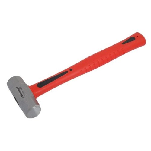 Neilsen CT1292 2lb Sledge Hammer – High Grade Steel Head, Fibreglass Shaft, Thermoplastic Rubber Grip