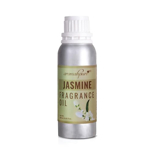 Image of Aromahpure Jasmine Aroma Oil | 250ml Undiluted & Natural | Long-Lasting Scent for Aromatherapy, Candle & Soap Making, Diffusers, Room Freshener, Humidifier, Bathroom Revitalizer & Home Essentials