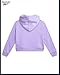 Reebok Girls Hoodie - Soft Cozy Midweight Fleece Girls Pullover Sweatshirt - Casual Fashion Kids Hoodie Fall Winter Clothes, Size 8, Lavender