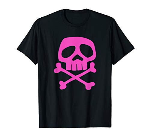 Pink Punk Rock Skull and Bones - 1980's Punk Rock Misfit