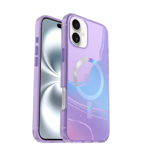 Image of OtterBox iPhone 16 Plus Symmetry Series Clear Case - Galactic Dreaming Purple - Ultra-Thin, Sleek iPhone Case, Colorful Opaque iPhone Case