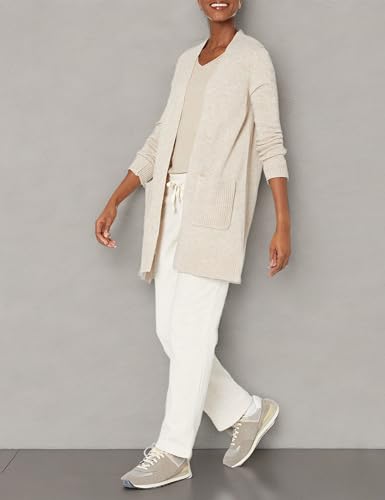 Image of Amazon Essentials Women's Long-Sleeve Jersey Stitch Open-Front Cardigan