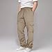 Boy's Cargo Sweat Pants Fashion Casual Elastic Waist Sweatpants Multi Pockets Hiking Performance Sportswear Size 3-14 Sweatpants for Girls Coffee