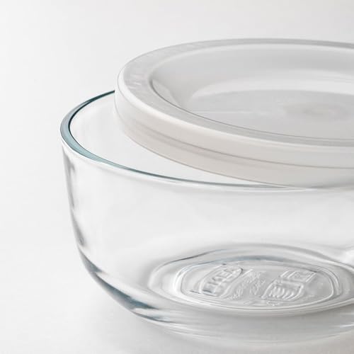 Image of Ikea BESTAMMA Food container with lid, set of 3, glass