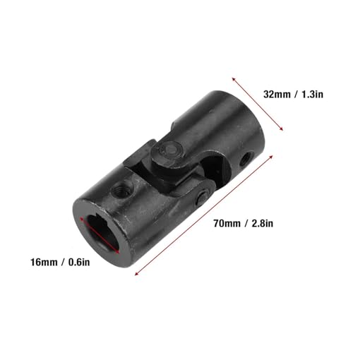 Kardangelenk, 16mm bis 32mm drehbar Kardangelenk Wellenkupplung Metall Motorstecker Kupplung mit Schrauben für RC Boot Auto