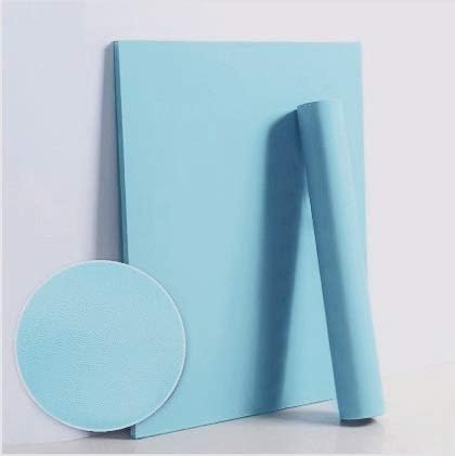 118"x17.7" Blue Contact Paper Blue Wallpaper Peel and Stick Solid Pure Blue Sky Self Adhesive Wallpaper Removable Wallpaper Blue Wall Paper Textured Shelf Drawer Liner Decorative Decal Vinyl Roll