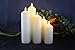 LED Lytes Timer Flameless Decorative Candles, 5 Ivory Wax Narrow Width Battery Candle Set, Realistic LED Candles Flickering 3D Flame and Wick with 6 Hour Rotating Timers