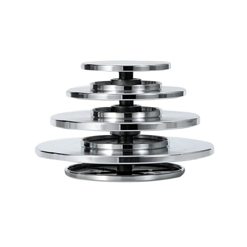 Plateau Tournant Argile Double Face avec Base Rotative Antidérapante