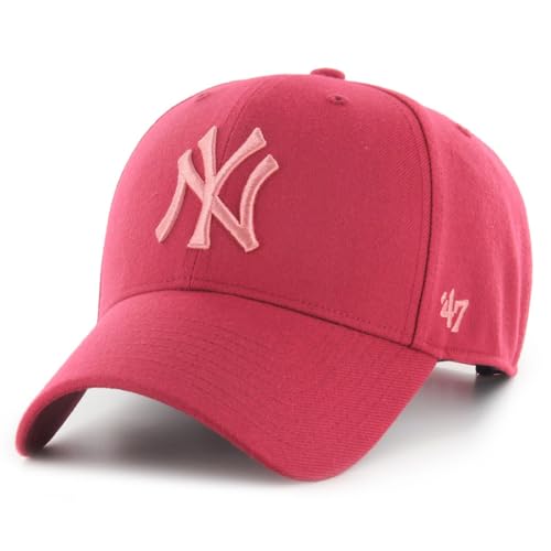 Casquette NY Yankees '47 Brand MVP rouge style snapback ajustable pour adulte
