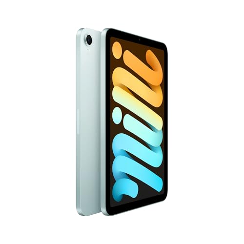 Image of Apple iPad mini, 2024 with A17 Chip Pro (8.3-inch) (Renewed Premium) (WiFi + Cellular, Blue, 512 GB)