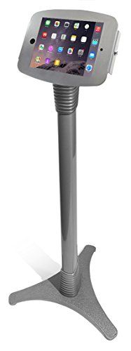 Preisvergleich Produktbild Maclocks 147S224SENS Adjustable Security Stand mit Space Locking Enclosure Aufstellung für Webtablet / Apple iPad 3 / 2 / Air / 4 mit Retina Display Aluminium / Gusseisen-Silber