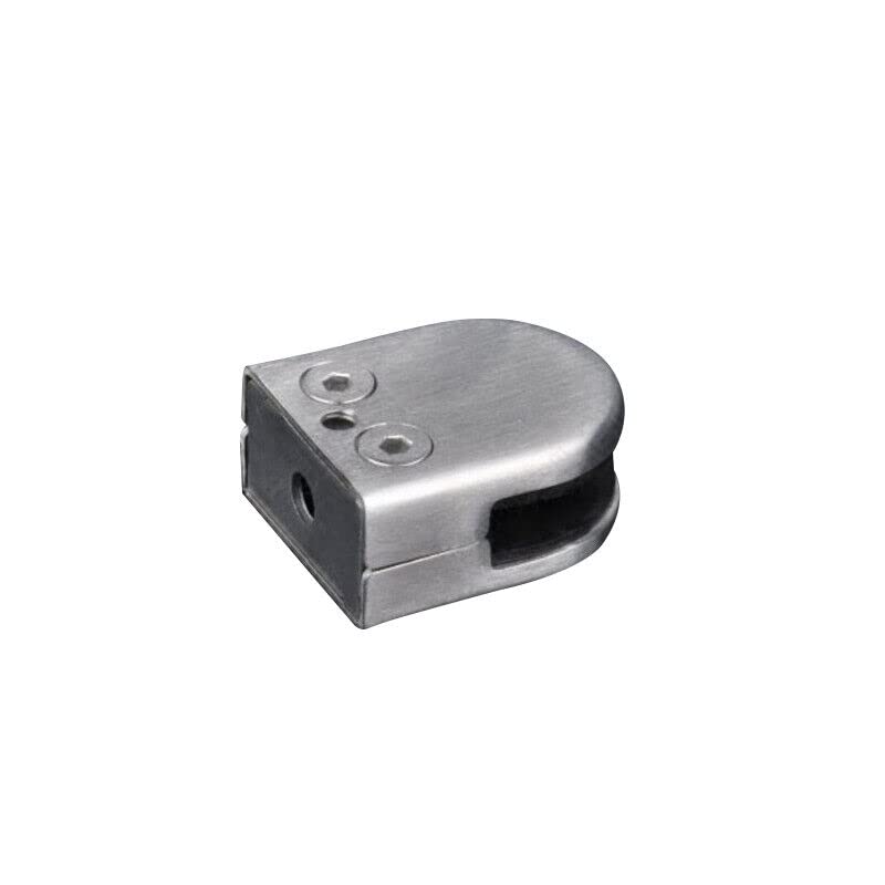 Soporte para cristal de acero inoxidable pulido, para diferentes materiales de vidrio con un grosor de 5/16-2/5 pulgadas, plateado, 20 unidades