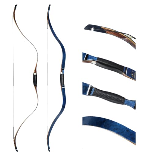 AF Archery 54" Tatar Recurve Bow Traditional Horse Hunting Bow (BBE,30lb)