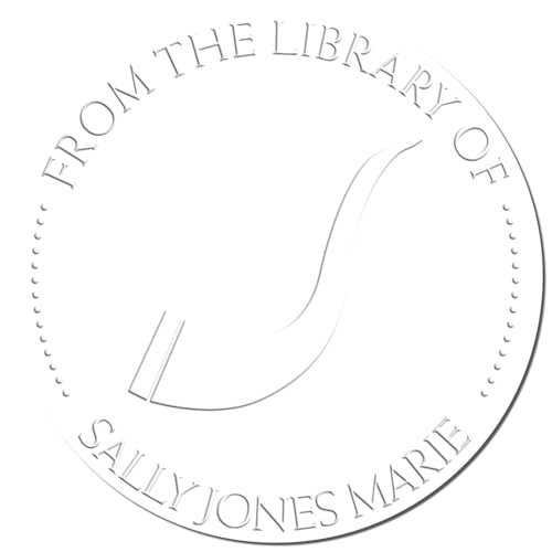 Personalized Book Seal Press - Custom Made Home Embossing Stamp for Bar/Bat Mitzvah Students - Hybrid Resounding Shofar Design - 1-5/8 Size Library Embosser - for Customizing Books and Documents