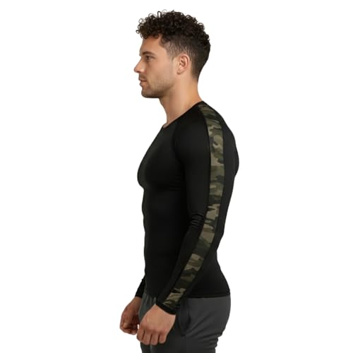 Image of NINQ Half Sleeve Compression T-Shirt - Men's Athletic & Sports Tights for Fitness Gym