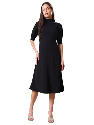 Image of PURVAJA Women's A-Line Knee Length Dress (Bely-123-130)