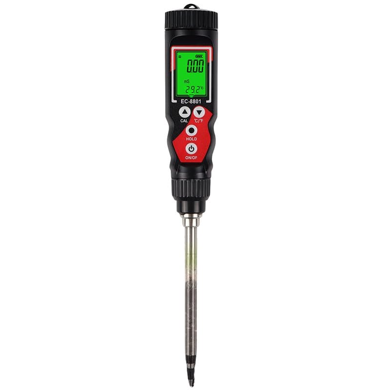FENSIR® Digital Soil EC Conductivity Meter for Greenhouse Hydroponics & Agriculture with Display | Black-image-19