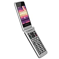 myPhone Tango LTE Seniorenhandy ohne Vertrag, 2.4" und 1.77" Displays, klappbar, Klapphandy Mobiltelefon, große Tasten, 1400mAh Lange Akku, 4G, Dual-SIM, mit Notruftaste, mit Ladegerät und Kamera
