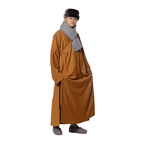 Amhuui Jurk Meditatie Suit, Winter Dikken Boeddhistische Shaolin, Vechtsporten Kleding Shaolin Kung Fu Uniformen Vechtsporten Kleding Monnik Jurk Korte Jurk Gemarceriseerde Katoen Monnik Jurk