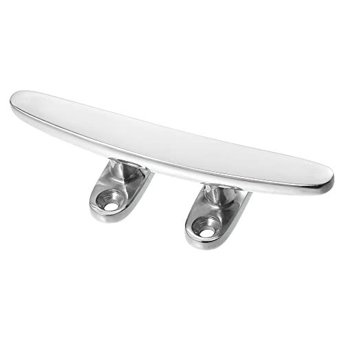 X AUTOHAUX 4 Inch Flagpole Cleat Hook Boat Deck Rope Cleat Stainless ...