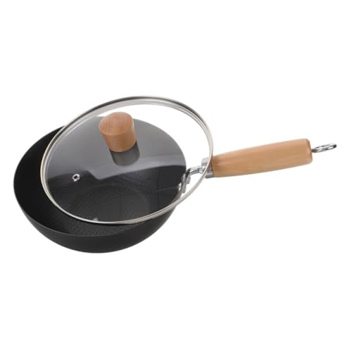 Wok de hierro fundido KICHOUSE con tapa