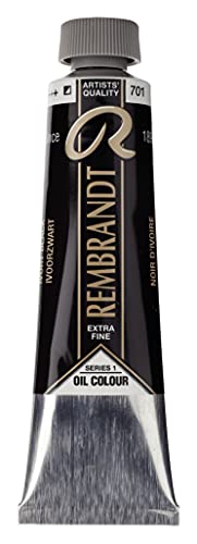 Rembrandt Oil Colour Tube 40 ml Ivory black 701 (01057012)