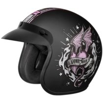 Studds JETSTAR Classic D6 Open Face Helmet (Matt Black, L)