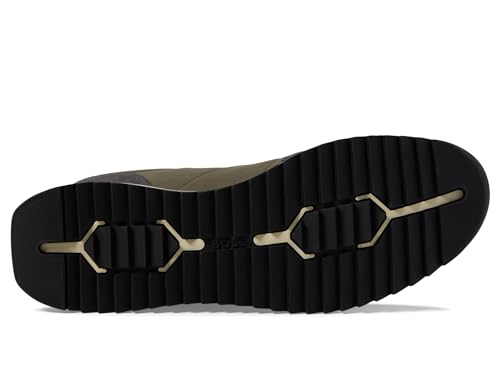 Image of BOSS Men's Zayn Low Profile Suede Leather Two Tone Sneaker
