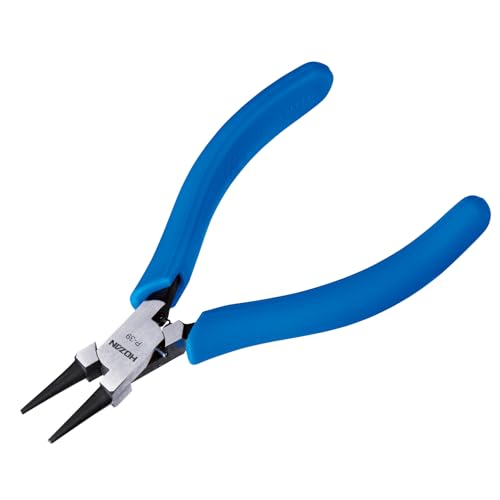 Hozan P-39 Miniature Round Pliers, Round Mouth Type, Grip Size Tip: 0.05 inch (1.2 mm) ?, Base 0.2 inch (5 mm) ?