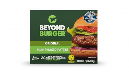Beyond Burger - Pack de 10 Hamburguesas Vegetales (1.13 kg) | Producto Refrigerado con Envío en Frío Garantizado