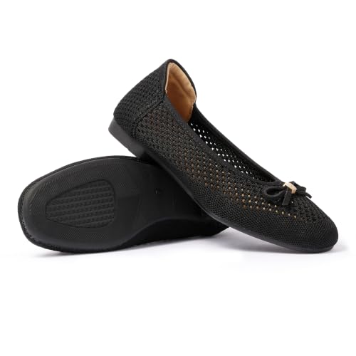 Image of Women's Comfortable Round Toe Bow Ballet Flats Shoes