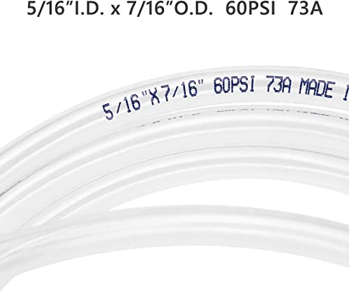 Image of Eastrans 10ft x 5 /16 inch Clear Vinyl Tubing, Flexible Plastic PVC Tubing | BPA Free and Non Toxic, UV / Chemical Resistant, Lightweight