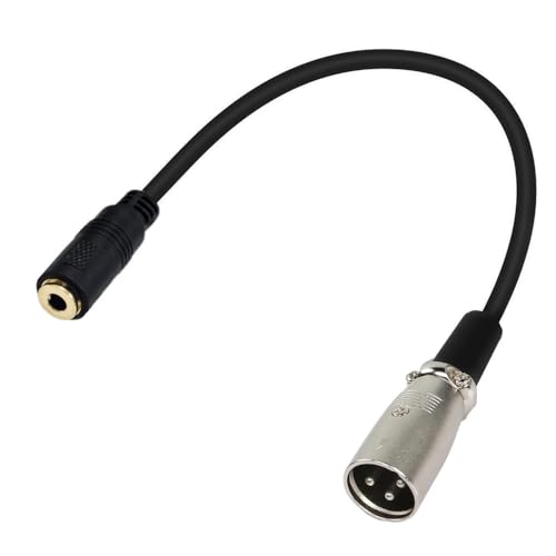 Cable adaptador XLR macho a Jack 3.5mm hembra 3 pines 3 m miniatura 5