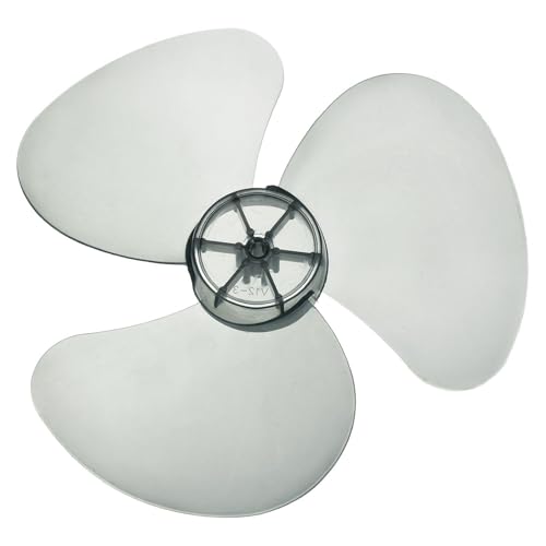 QUARKZMAN Álabes De Ventilador De Plástico De Reemplazo (12 Pulgadas, Negro) 3 Álabes Con Tuerca - Álabes Universales Para Ventiladores De Pie, Compatibles Con Modelos De