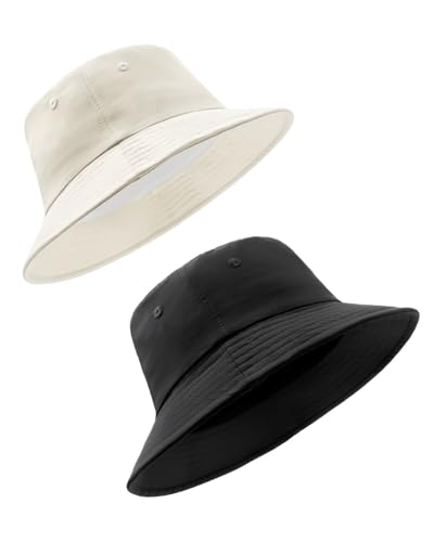 Image of XXL XL L Bucket Hat For Big Heads,M S Quick-Dry Travel Sun Hat With Chin Strap,Lightweight Summer Fisherman Hat Packable