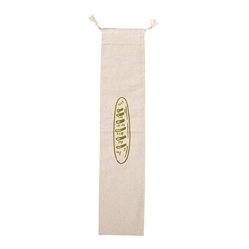 WMSD Sacs à Pain en Lin, Sac à Cordon réutilisable pour Pain, Sac de Rangement de Pain Artisanal Fait Maison, Sacs à Pain en Lin pour Baguette Cover