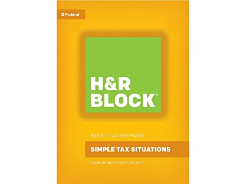 HR Block(R) Basic 2017 Tax Software, For PC/Mac, Traditional Disc