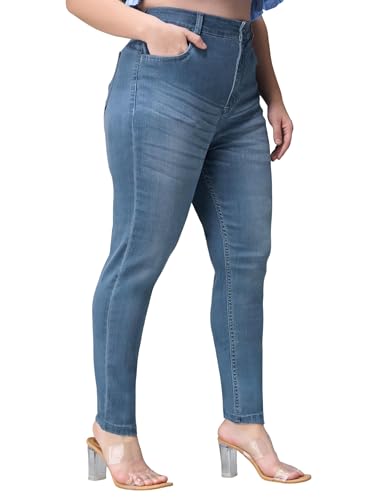 Image of Miss Chase A+ Women's Bootcut High Rise Regular Length Stretchable Denim Jeans