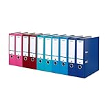 Rückenbreite 8 cm für ca. 570 DIN A4 Blätter, inkusive fingerfreundlicher Hebelmechanik mit Soft-Gripp und Niederhalter