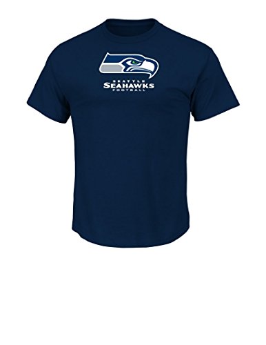 NFL Seattle Seahawks Men's UP4 Tee, Navy, Medium