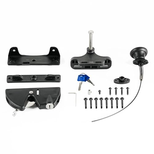 mophrati セルフロックドアとドアボルト、フェンスボルト、ヒンジ、簡単な取り付け、耐酸化性。住宅、場所