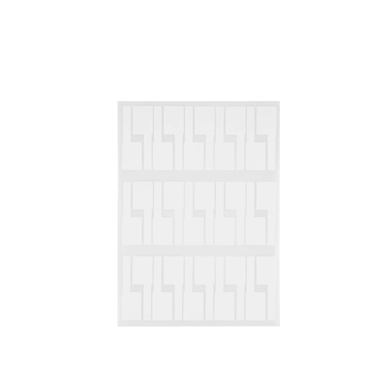 Étiquettes autocollantes for câbles réseau A4, colorées,Étiquettes de marquage pour câbles(White 5sheet)